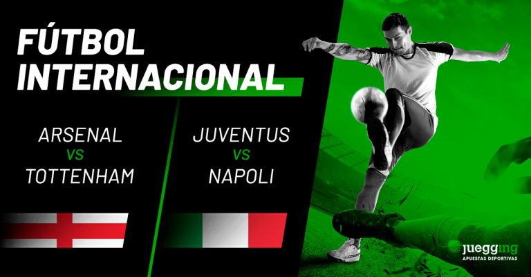 Fútbol Internacional: Arsenal-Tottenham y Juventus-Napoli