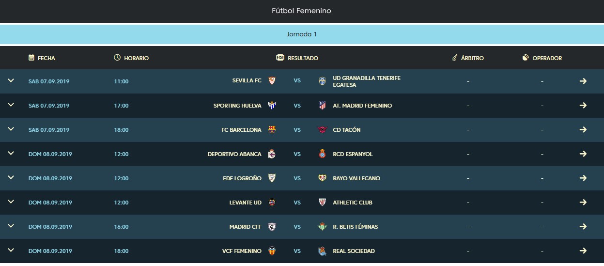 calendario-liga-primera-iberdrola