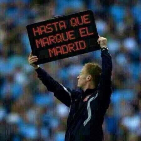 Hasta que marque el Madrid