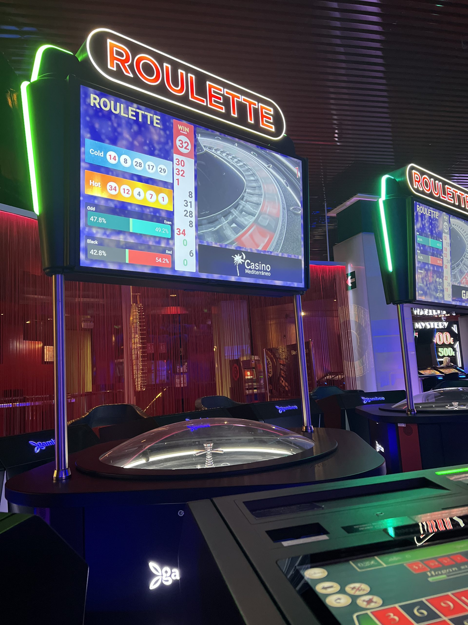 roulette casino panel