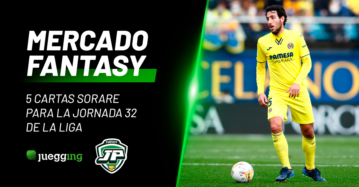 Portada Fantasy Mercado 5 Cartas Sorare para la Jornada 32 de LaLiga EA Sports