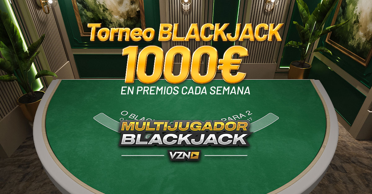 Torneo de Blackjack: 1000€ en premios cada semana