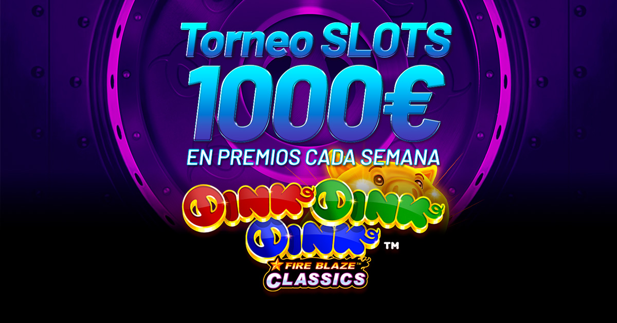 Torneo de Slots: 1000€ en premios cada semana